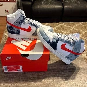 Women Dunk High- Washed Denim Pack